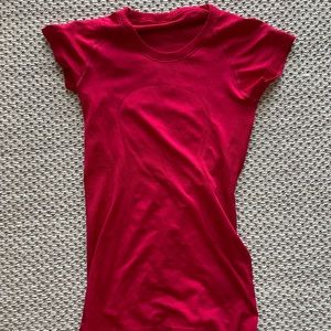 LuluLemon Short Sleeve Red Swiftly Tech